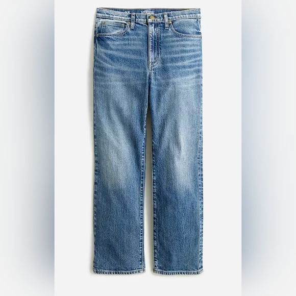 J. Crew Slim Boyfriend Jeans Dark Wash w Distressed Faded Look at Pockets - Picture 5 of 17